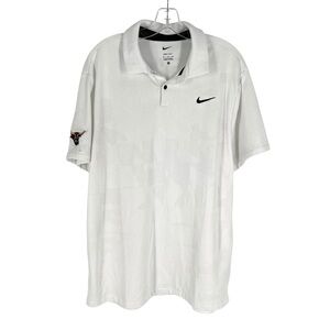 Minnesota State Mavericks Golf Polo Shirt Nike White Jacquard Mens Size XL